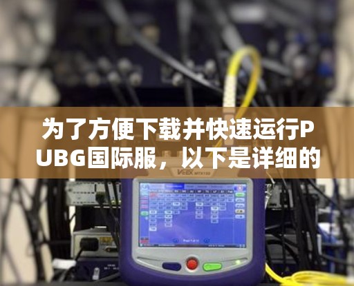为了方便下载并快速运行PUBG国际服，以下是详细的步骤建议