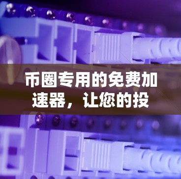 币圈专用的免费加速器，让您的投资更高效，更可靠