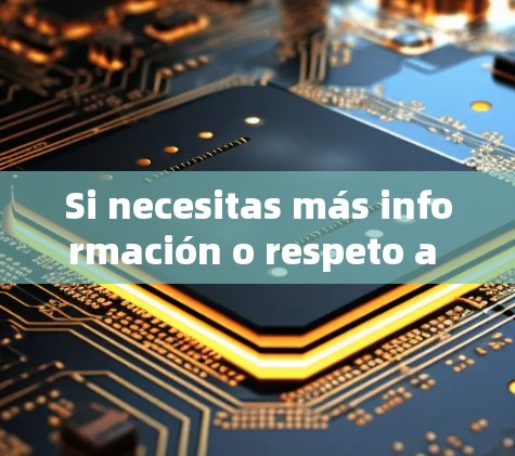 Si necesitas más información o respeto a cualquier pregunta específica,no dudes en contactármelo. Si necesitas más información o respeto a cualquier pregunta específica,no dudes en contactármelo.