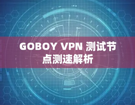 GOBOY VPN 测试节点测速解析