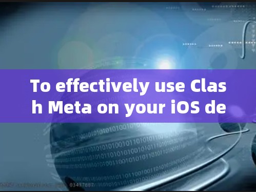 To effectively use Clash Meta on your iOS device,follow these organized steps: