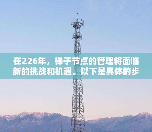 在226年，<strong>梯子</strong>节点的管理将面临新的挑战和机遇。以下是具体的步骤和建议