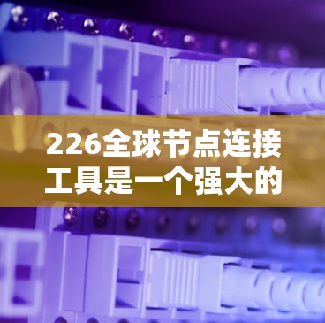 226全球节点连接工具是一个强大的网络管理工具，旨在帮助用户在全球范围内规划和管理节点连接，确保高效的网络运行和安全。以下是关于该工具的详细分析和使用指南