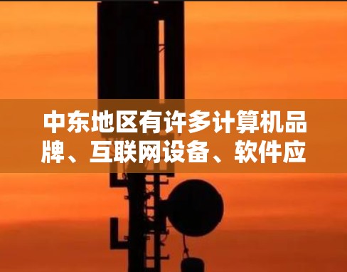 中东地区有许多计算机品牌、互联网设备、软件应用和本地化的网络应用，这些工具在中东地区非常有用。以下是一些常见的中东网络工具